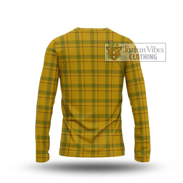 Houston Tartan Long Sleeve T-Shirt with Family Crest DNA In Me Style - Tartan Vibes Clothing