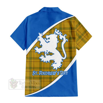 Houston Family Crest Tartan Hawaiian Shirt Celebrate Saint Andrew's Day in Style - Tartan Vibes Clothing