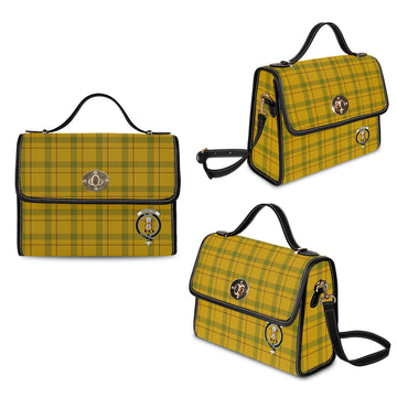 Houston Tartan Waterproof Canvas Bag with Family Crest