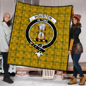 Houston Tartan Quilt with Family Crest