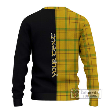 Houston Tartan Ugly Sweater with Family Crest and Half Of Me Style - Tartan Vibes Clothing
