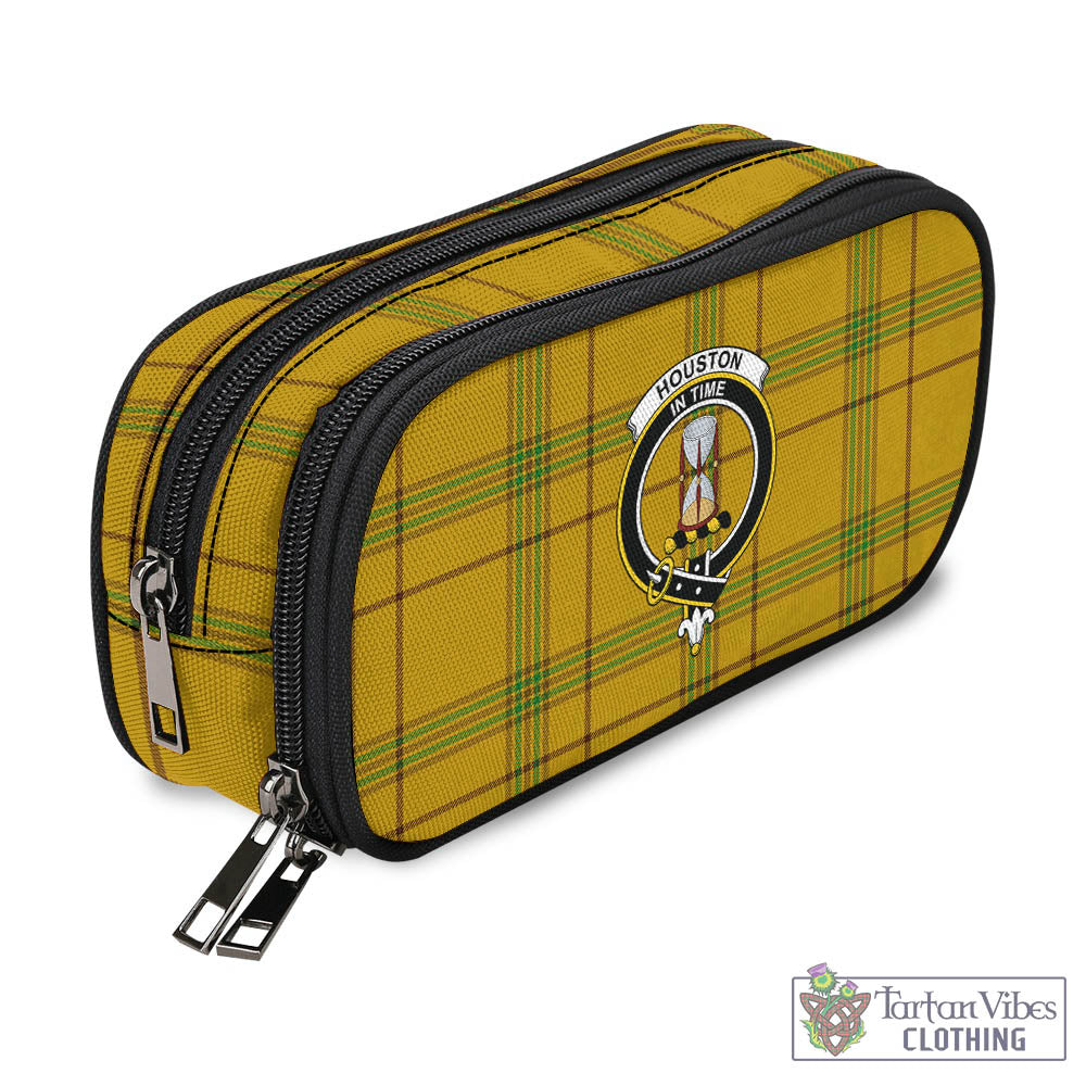 Houston Tartan Pen and Pencil Case with Family Crest - Tartan Vibes Clothing