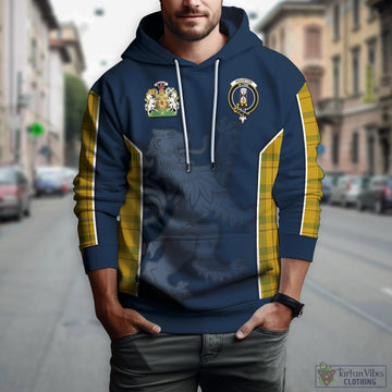 Houston Tartan Hoodie with Family Crest and Lion Rampant Vibes Sport Style