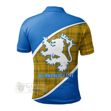 Houston Family Crest Tartan Polo Shirt Celebrate Saint Andrew's Day in Style - Tartan Vibes Clothing