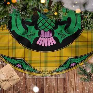 Houston Tartan Christmas Tree Skirt Scottish Thistle Style - Tartan Vibes Clothing
