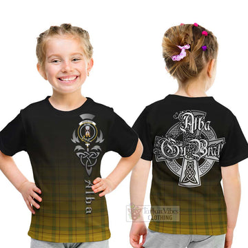 Houston Tartan Kid T-Shirt Featuring Alba Gu Brath Family Crest Celtic Inspired - Tartan Vibes Clothing
