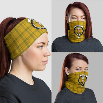 Houston Tartan Neck Gaiters, Tartan Bandanas, Tartan Head Band with Family Crest - Tartan Vibes Clothing