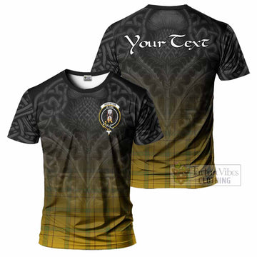Houston Tartan T-Shirt with Family Crest Celtic Thistle Vibes - Tartan Vibes Clothing