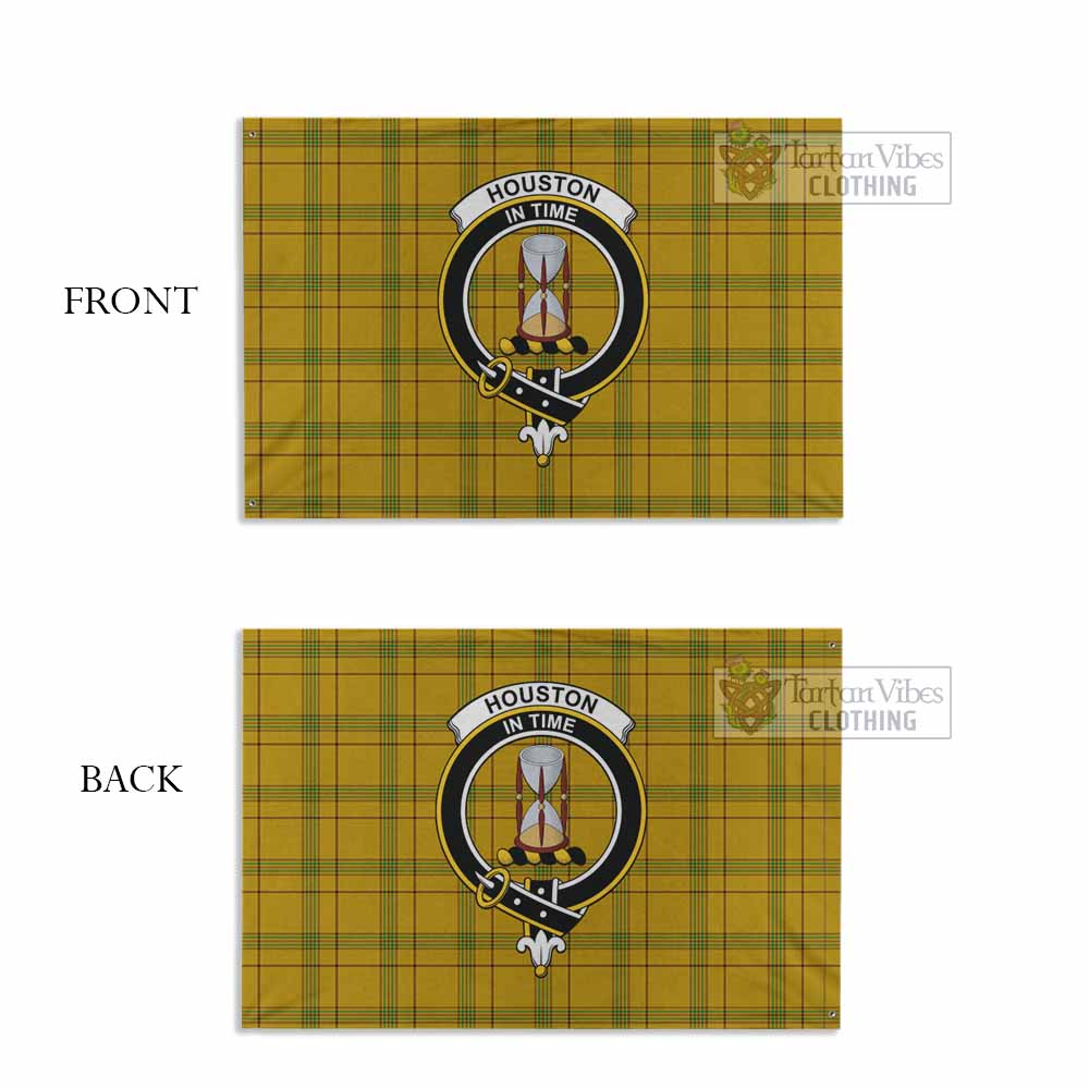 Tartan Vibes Clothing Houston Tartan House Flag with Family Crest