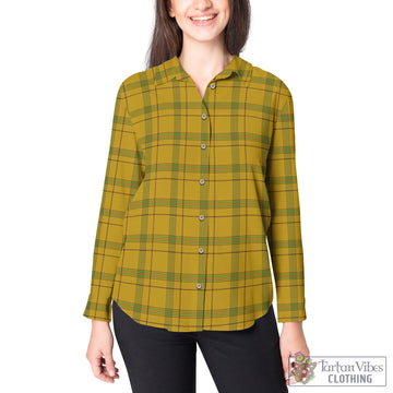 Houston Tartan Women's Casual Shirt - Tartan Vibes Clothing
