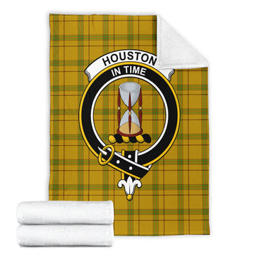 Houston Tartan Blanket with Family Crest