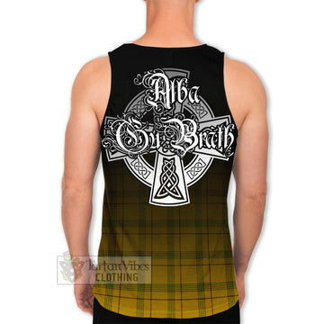 Houston Tartan Men's Tank Top Featuring Alba Gu Brath Family Crest Celtic Inspired - Tartan Vibes Clothing