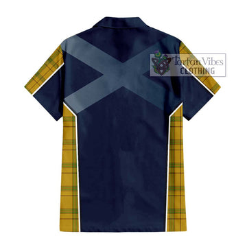 Houston Tartan Hawaiian Shirt with Family Crest and Lion Rampant Vibes Sport Style - Tartan Vibes Clothing