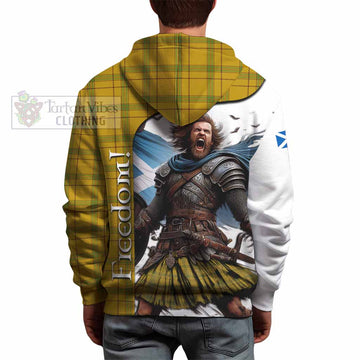 Houston Crest Tartan Hoodie Inspired by the Freedom of Scottish Warrior - Tartan Vibes Clothing
