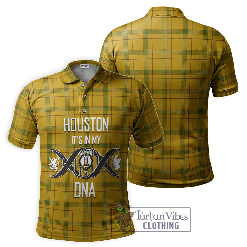 Houston Tartan Polo Shirt with Family Crest DNA In Me Style - Tartan Vibes Clothing