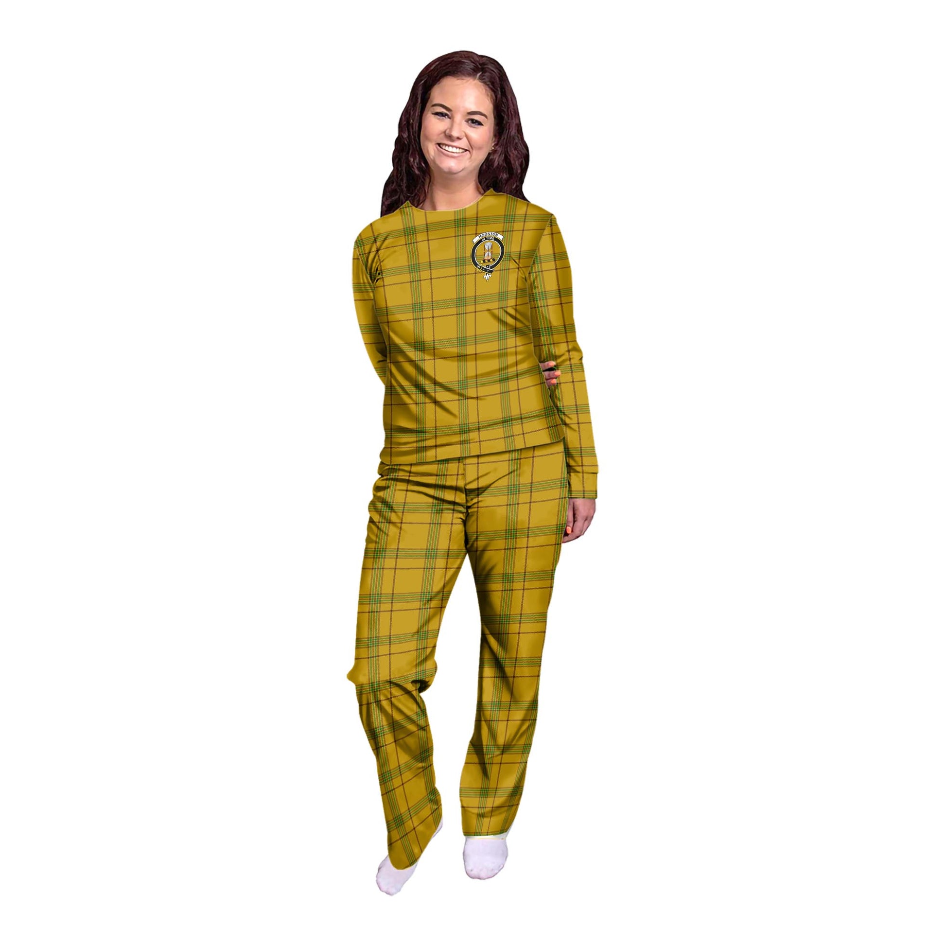 Houston Tartan Pajamas Family Set with Family Crest – Tartan Vibes Clothing