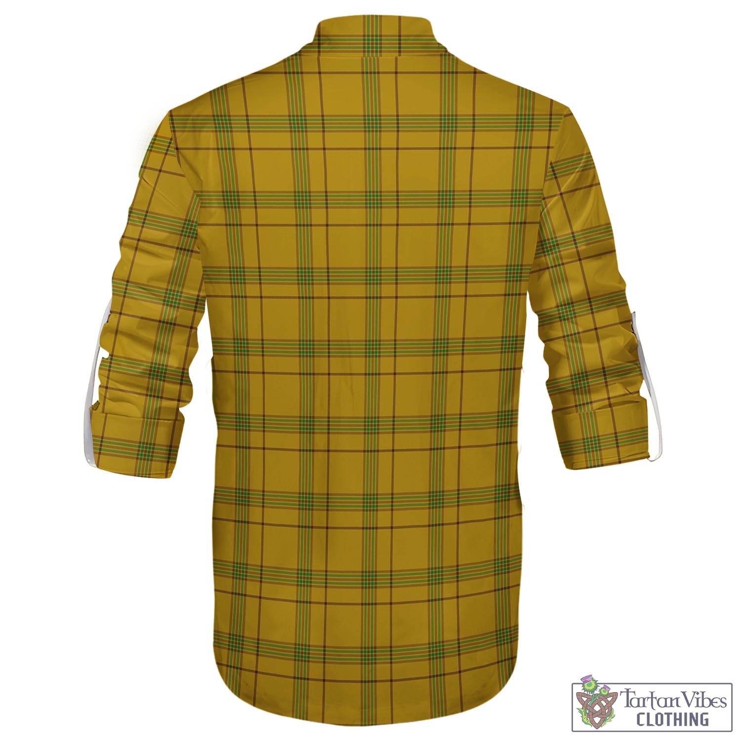 Tartan Vibes Clothing Houston Tartan Men's Scottish Traditional Jacobite Ghillie Kilt Shirt