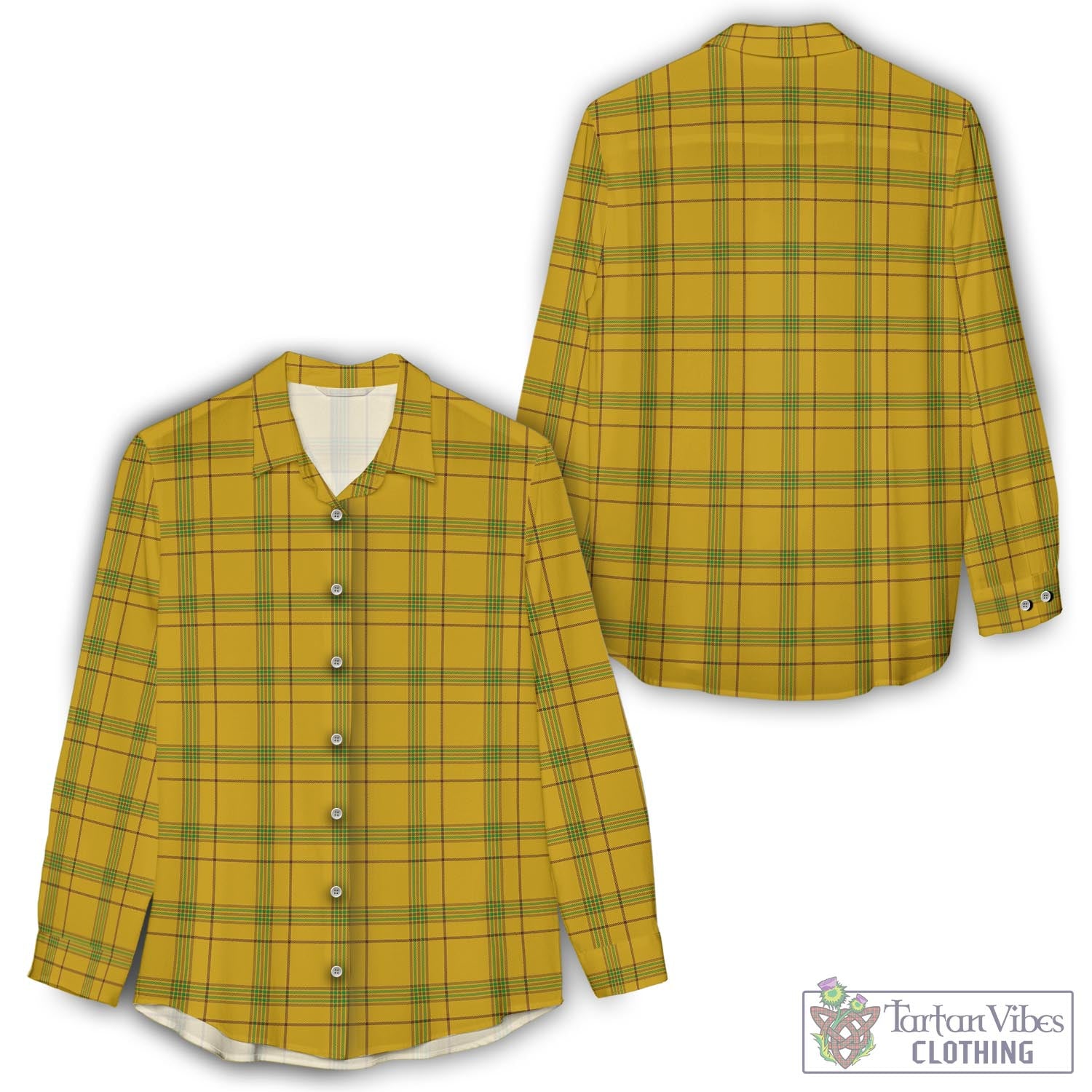 Houston Tartan Women's Casual Shirt - Tartan Vibes Clothing