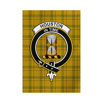 Houston Tartan Garden Flag with Family Crest