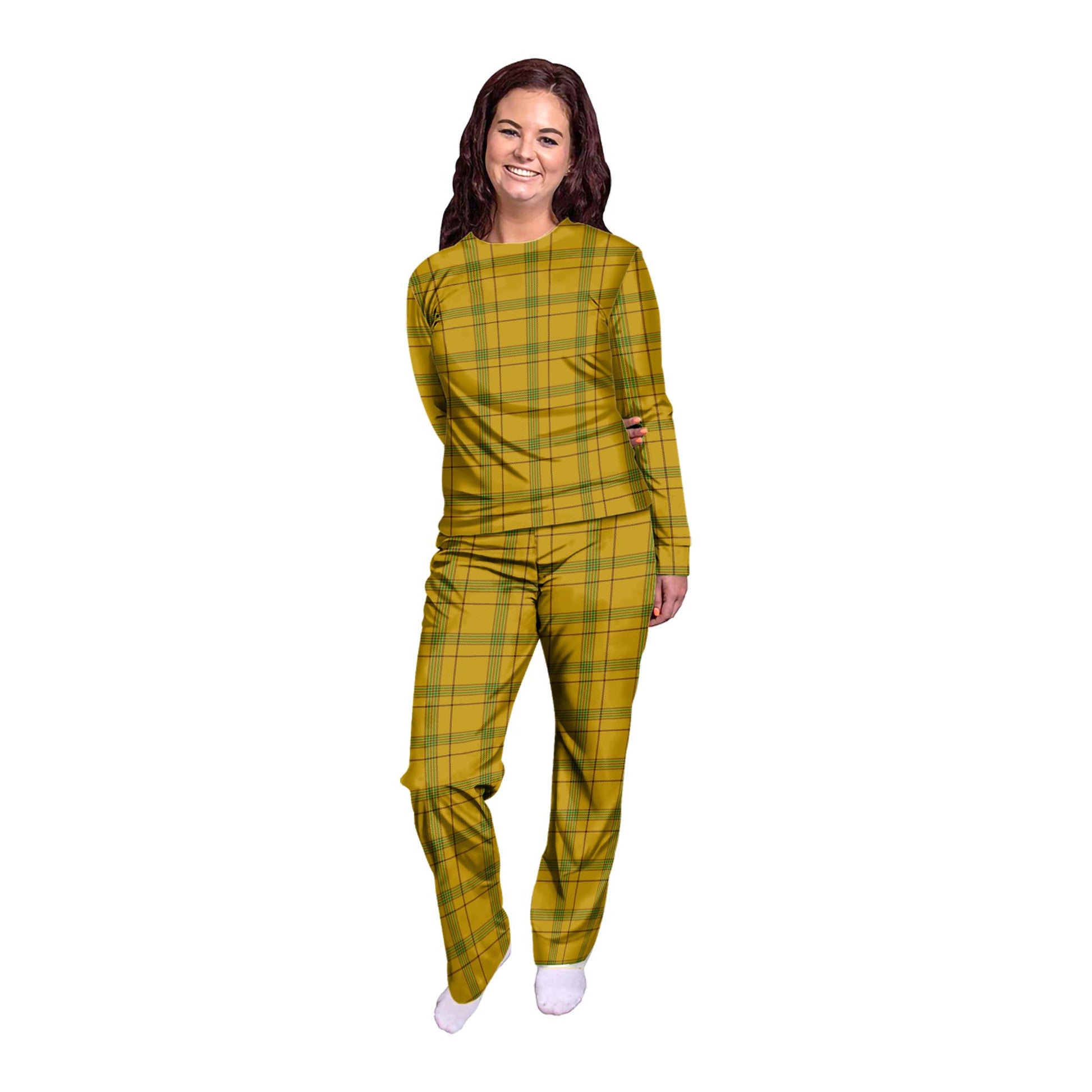 Houston Tartan Pajamas Family Set - Tartan Vibes Clothing