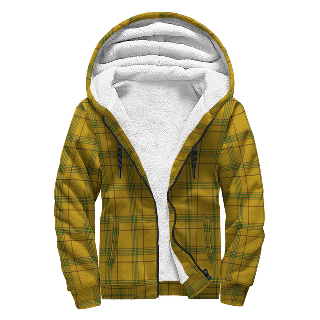 Hay Ancient Tartan Crest Sherpa Hoodie - Circle Style