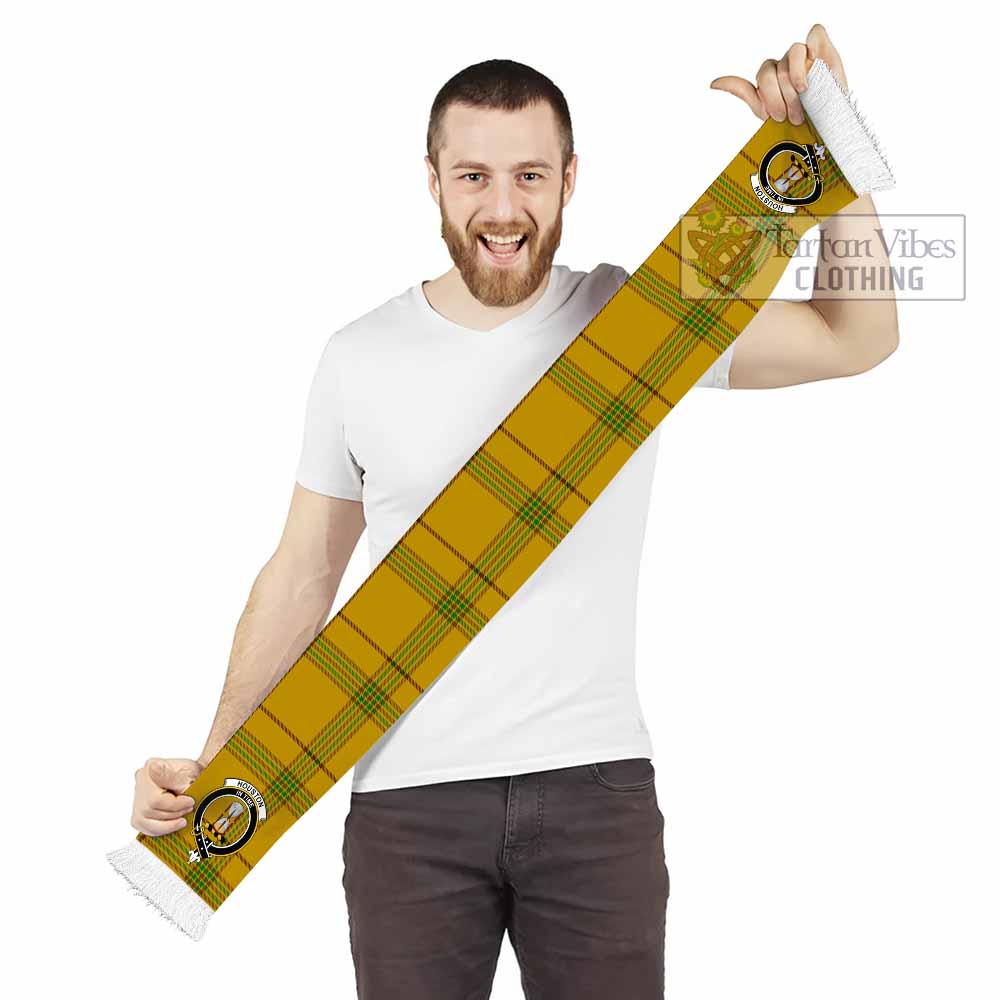 Houston Tartan Ruffneck Scarf with Family Crest - Tartan Vibes Clothing