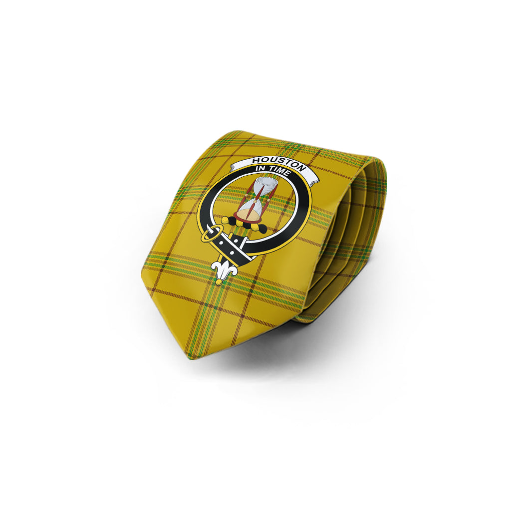 Houston Tartan Classic Necktie with Family Crest