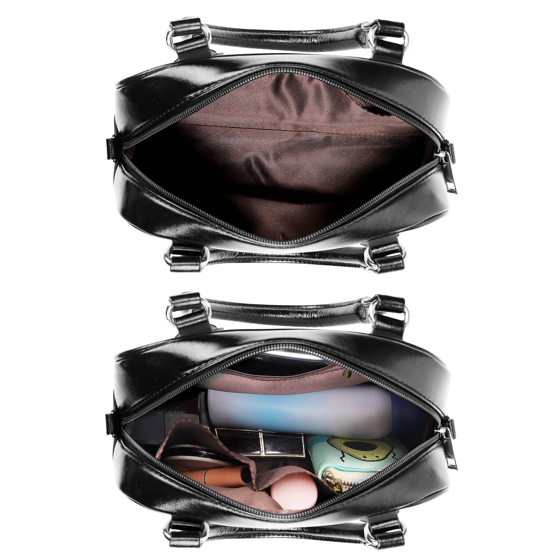 Houston Tartan Shoulder Handbags with Family Crest - Tartanvibesclothing