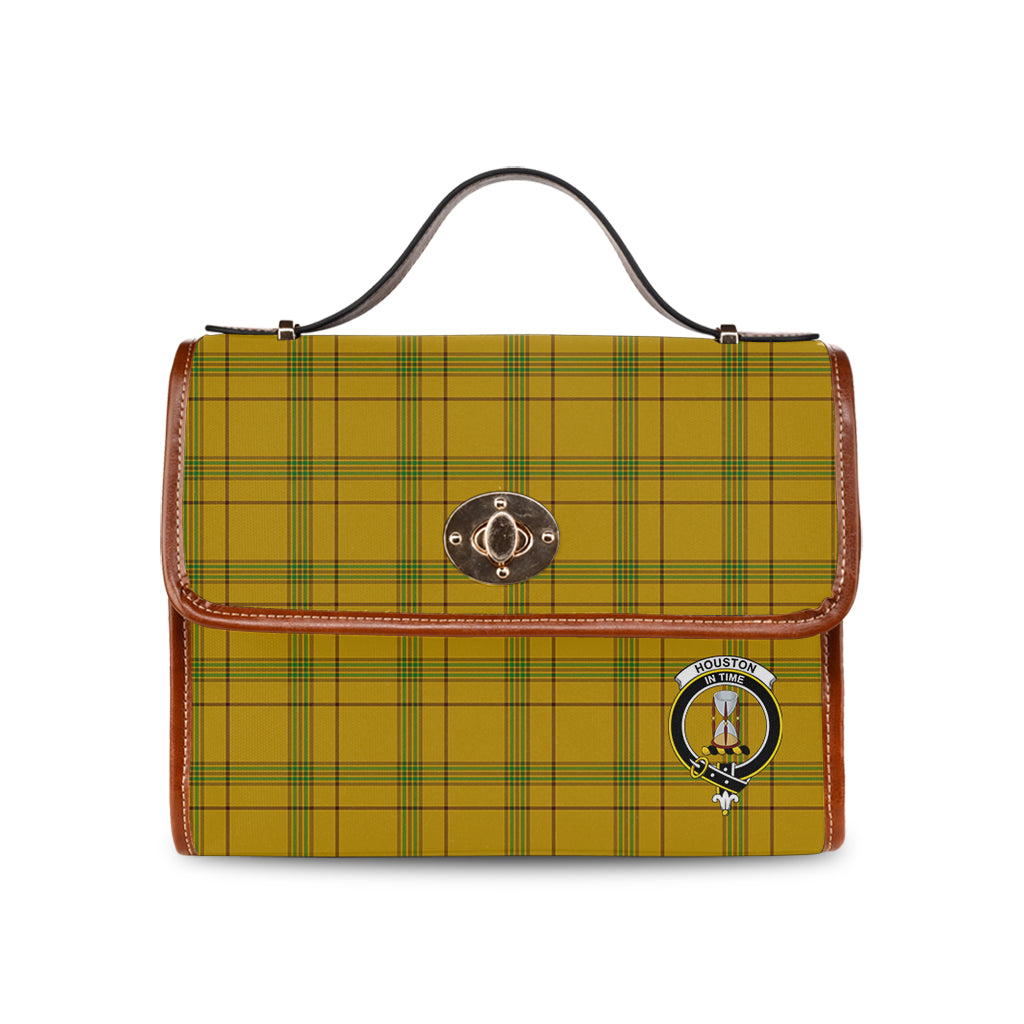 houston-tartan-leather-strap-waterproof-canvas-bag-with-family-crest