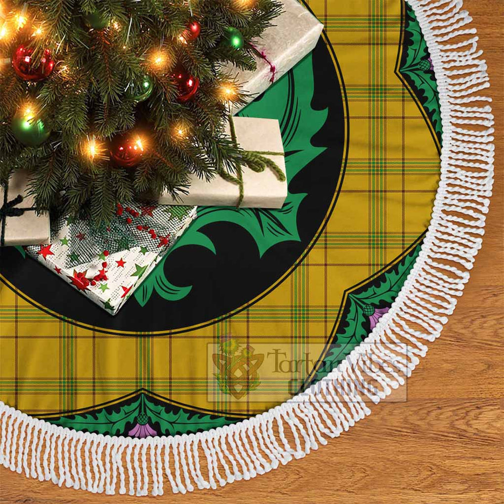 Houston Tartan Christmas Tree Skirt Scottish Thistle Style - Tartan Vibes Clothing