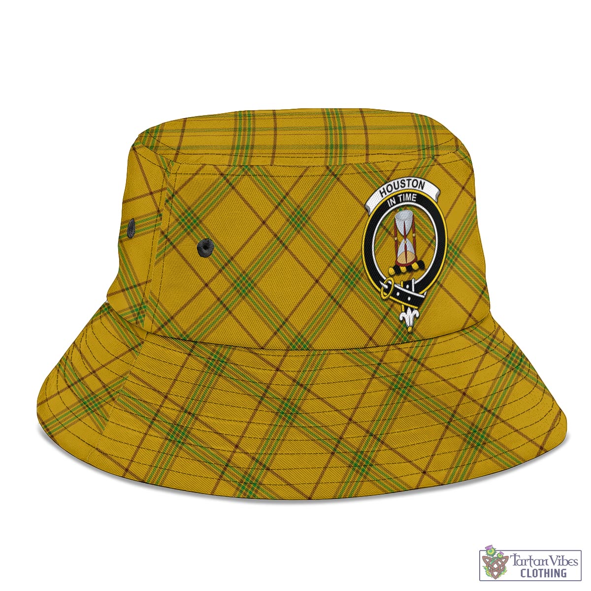 Houston Tartan Bucket Hat with Family Crest - Tartan Vibes Clothing