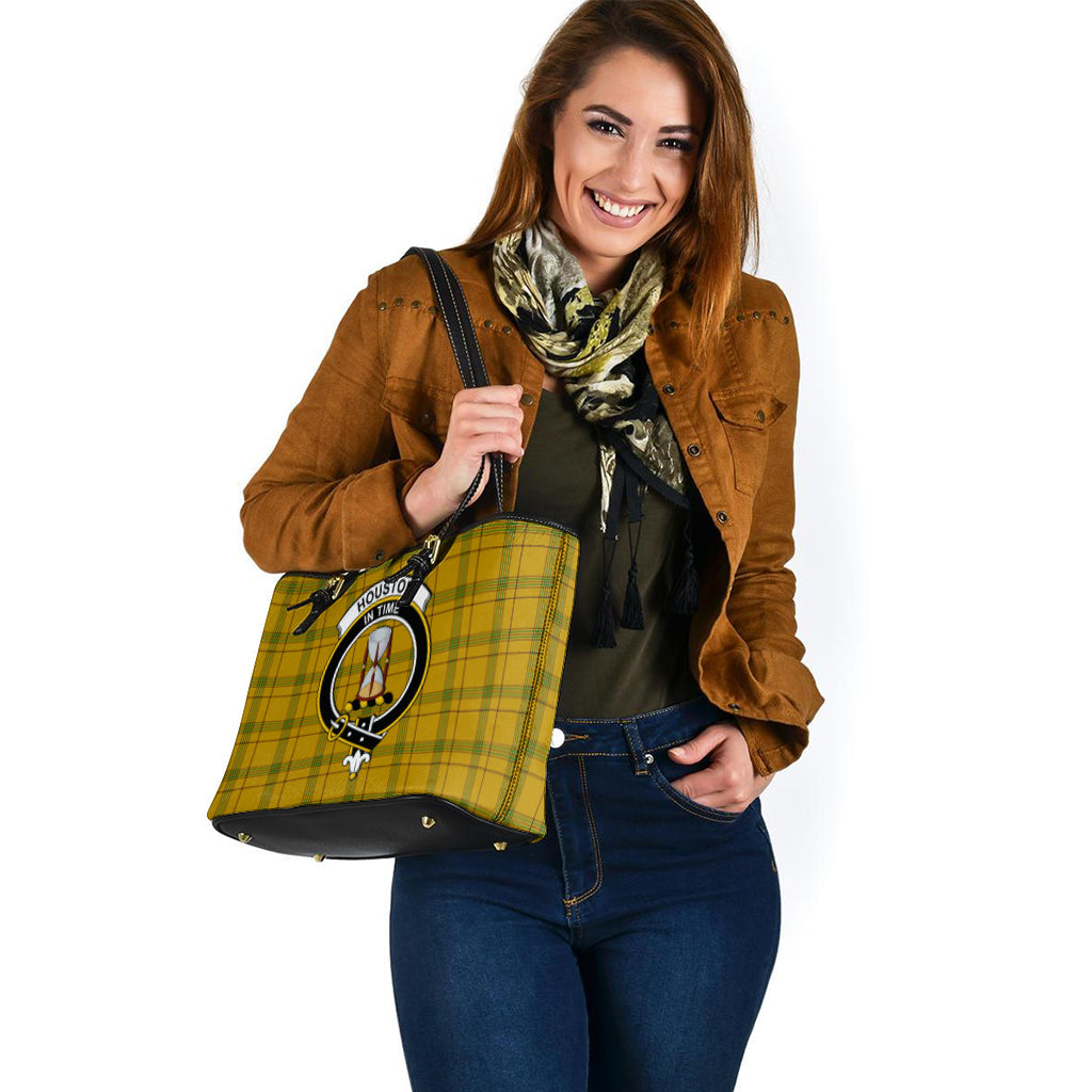 houston-tartan-leather-tote-bag-with-family-crest