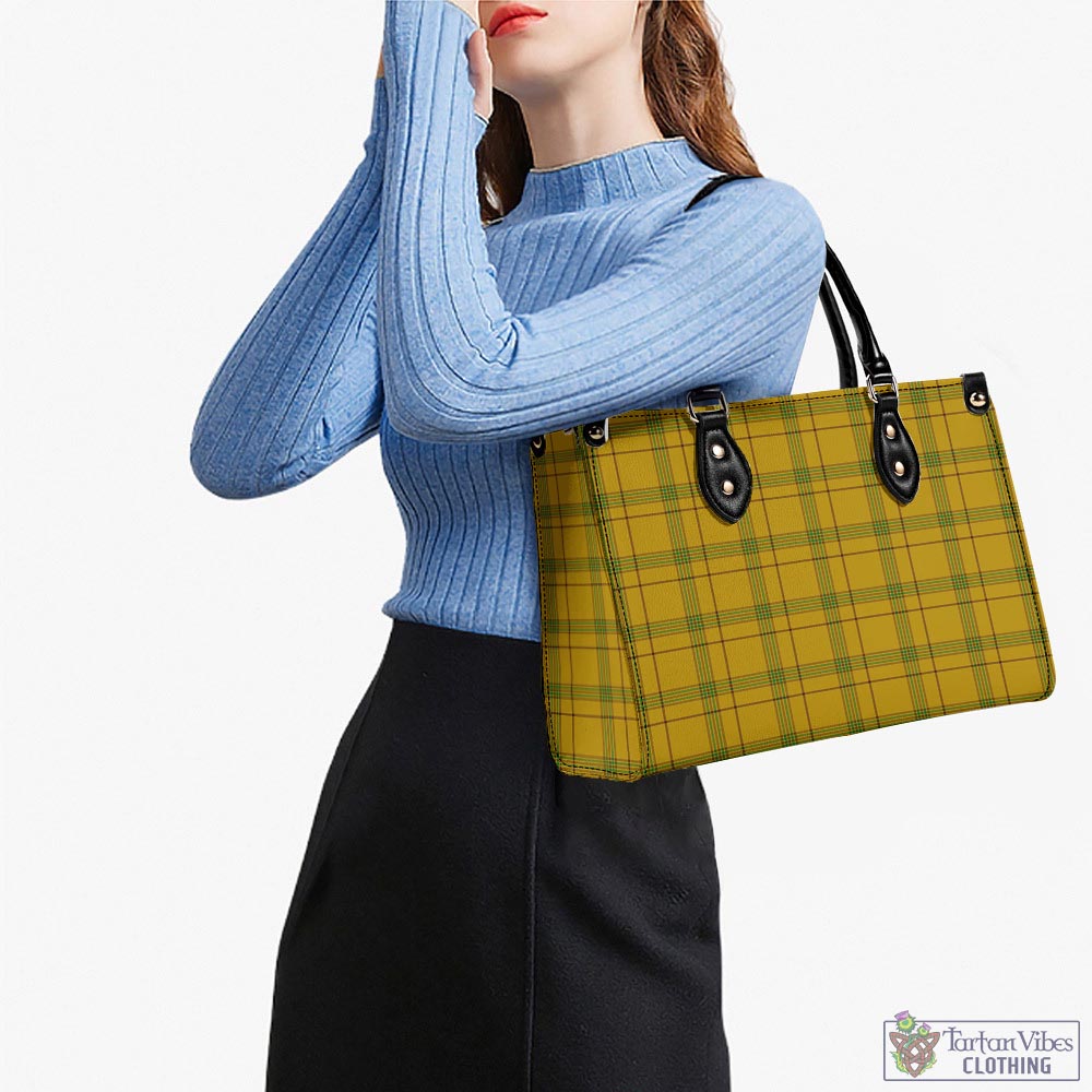 Houston Tartan Luxury Leather Handbags - Tartan Vibes Clothing