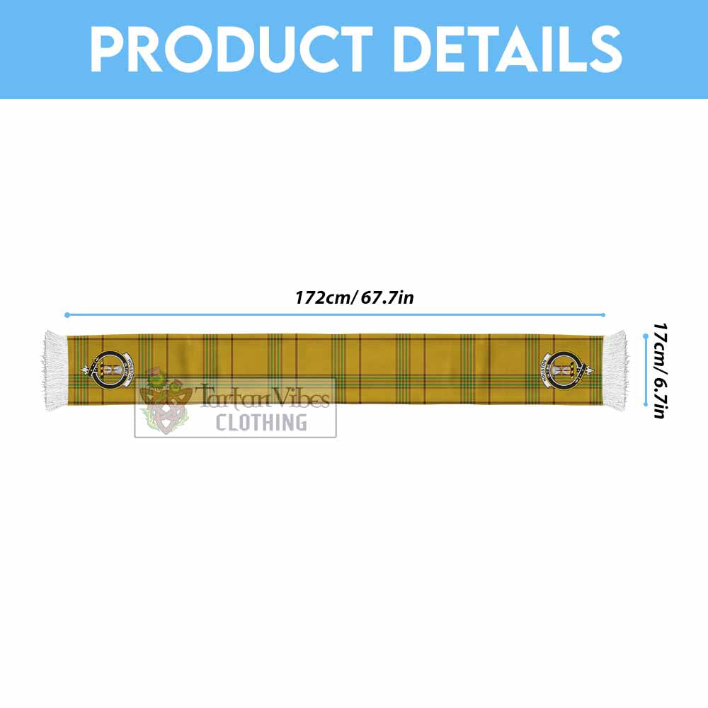 Houston Tartan Ruffneck Scarf with Family Crest - Tartan Vibes Clothing