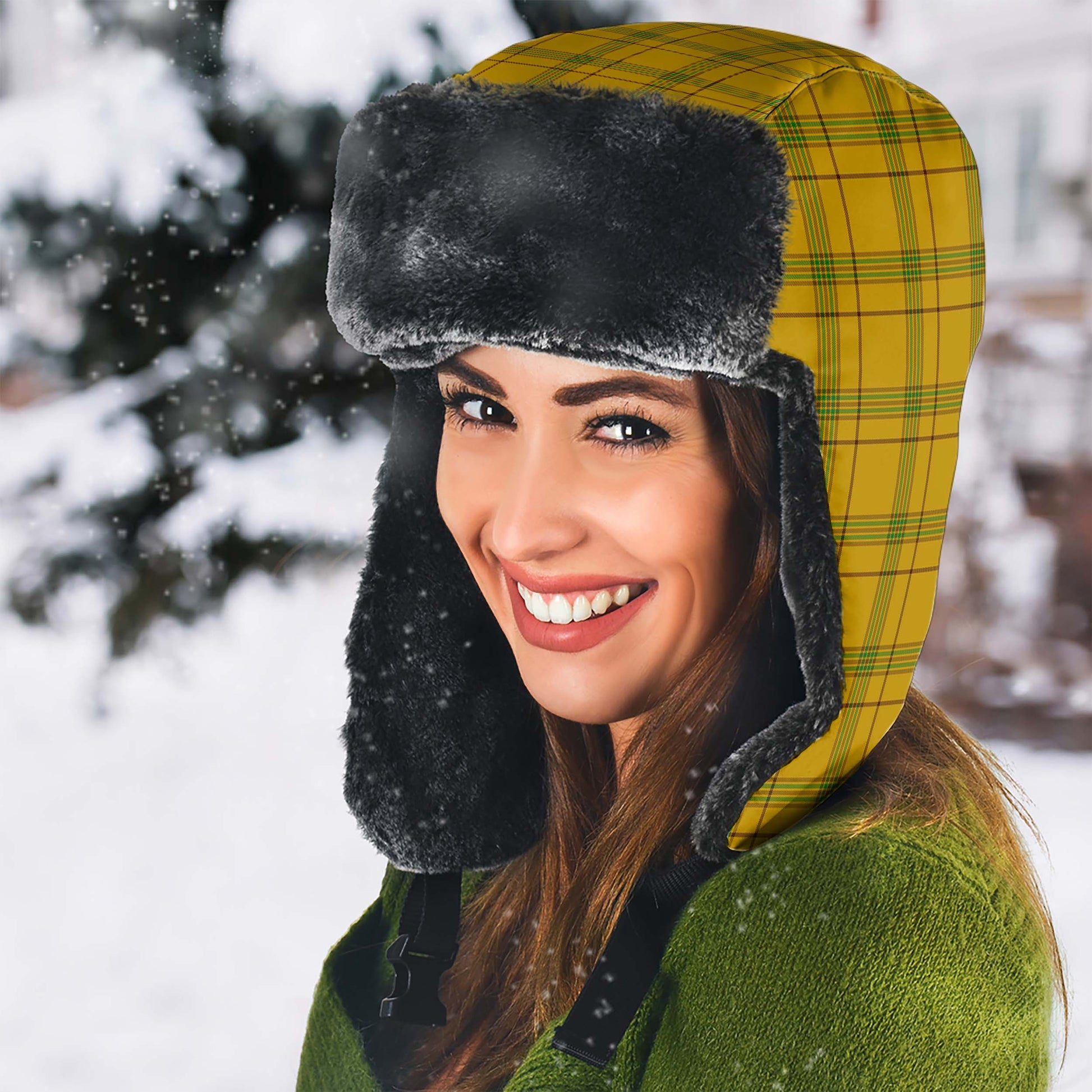 Houston Tartan Winter Trapper Hat - Tartan Vibes Clothing