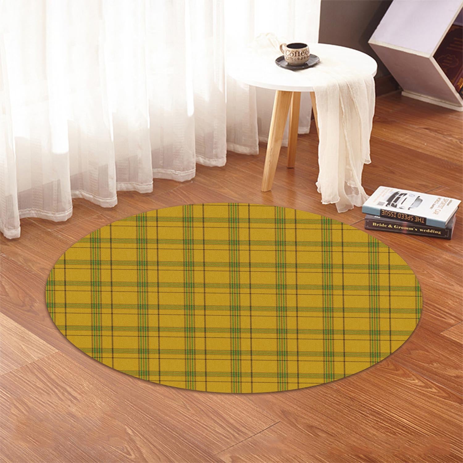 Houston Tartan Round Rug - Tartan Vibes Clothing