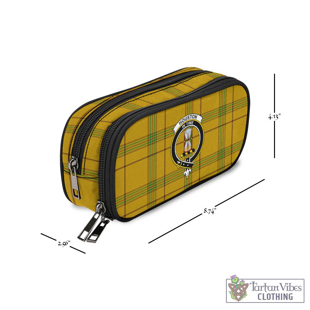 Houston Tartan Pen and Pencil Case with Family Crest - Tartan Vibes Clothing