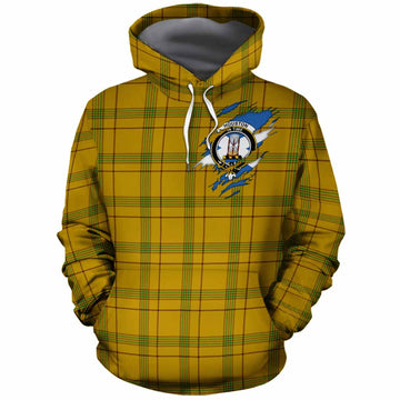 Houston Clan Crest In Me Tartan Cotton Hoodie Scotland Flag Style