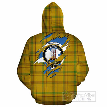 Houston Clan Crest In Me Tartan Cotton Hoodie Scotland Flag Style
