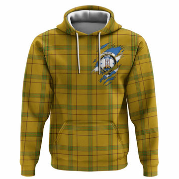 Houston Clan Crest In Me Tartan Hoodie Scotland Flag Style