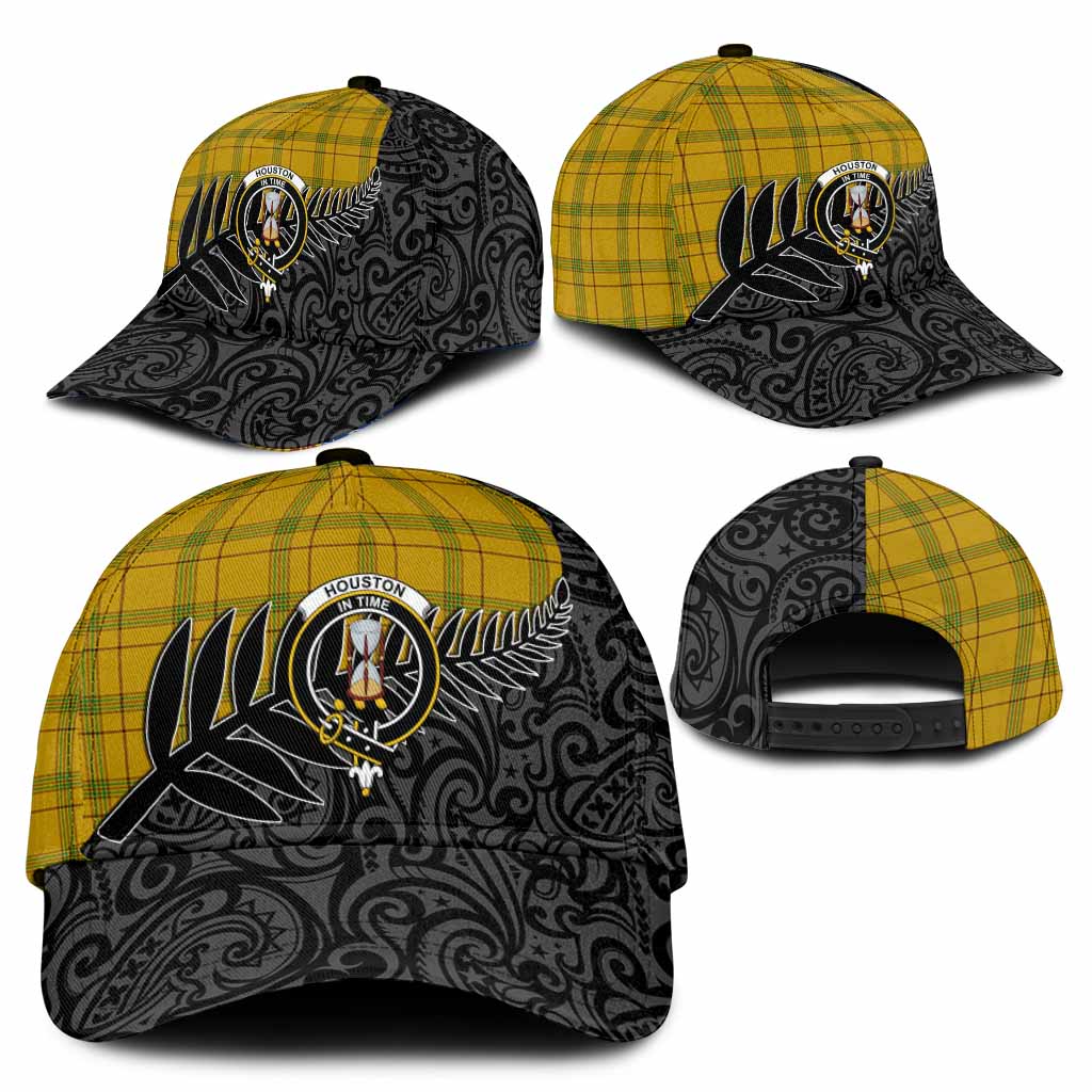 Houston Crest Tartan Classic Cap with New Zealand Silver Fern Half Style