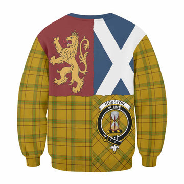 Houston Crest Tartan Sweatshirt with Lion Rampant Saltire Style