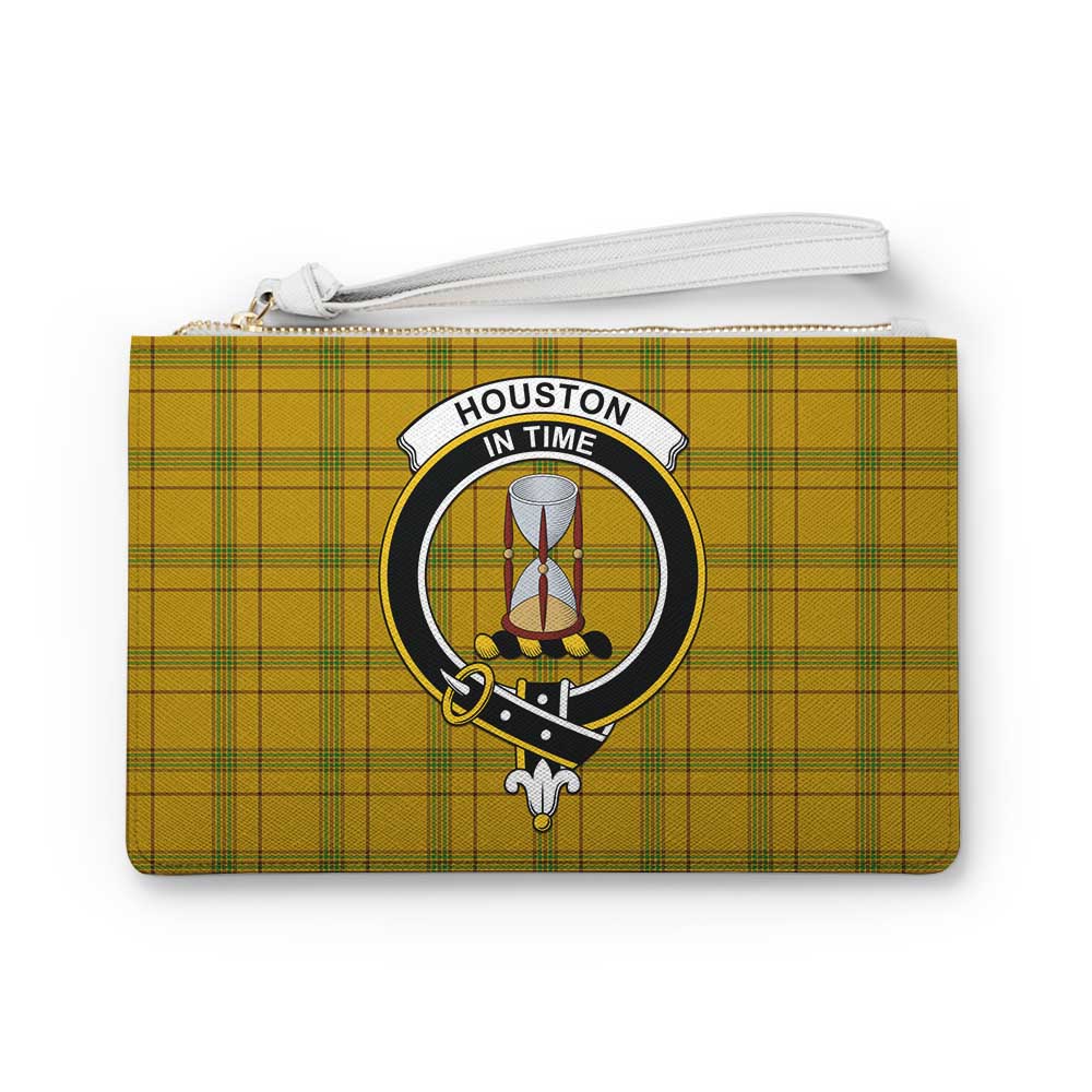 Tartan Vibes Clothing Houston Family Crest Tartan Clutch Bag