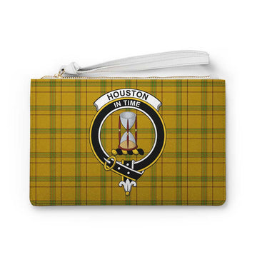 Tartan Vibes Clothing Houston Family Crest Tartan Clutch Bag