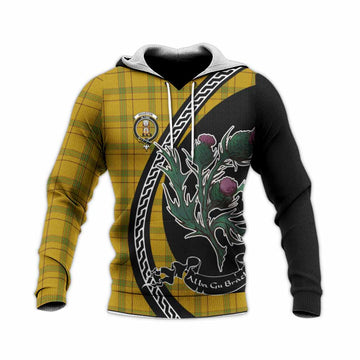Houston Family Crest Tartan Knitted Hoodie Alba Thistle Inspired - Tartan Vibes Clothing