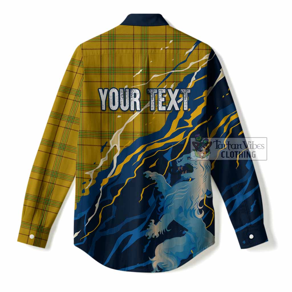 Houston Scotland Tartan Women Casual Shirt WC2026 Football - We'll Be Coming