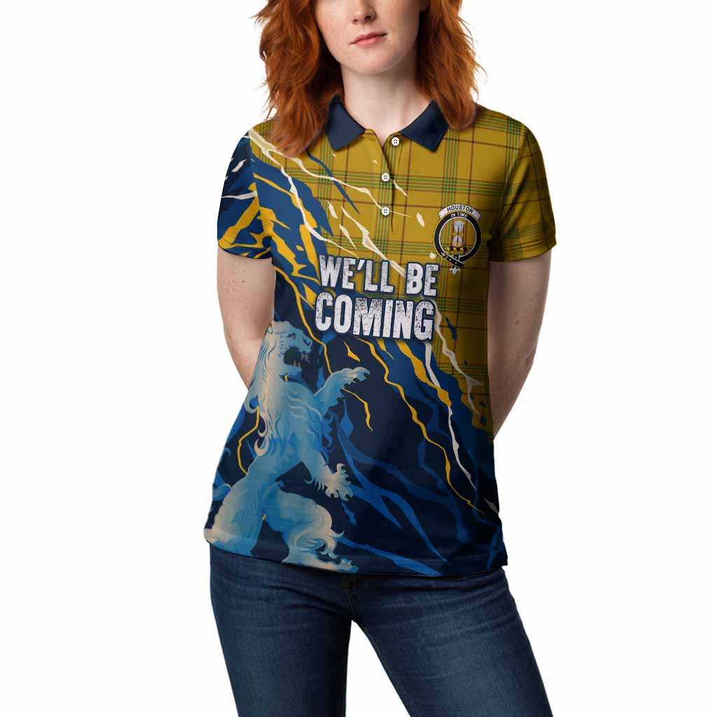 Houston Scotland Tartan Women Polo Shirt WC2026 Football - We'll Be Coming