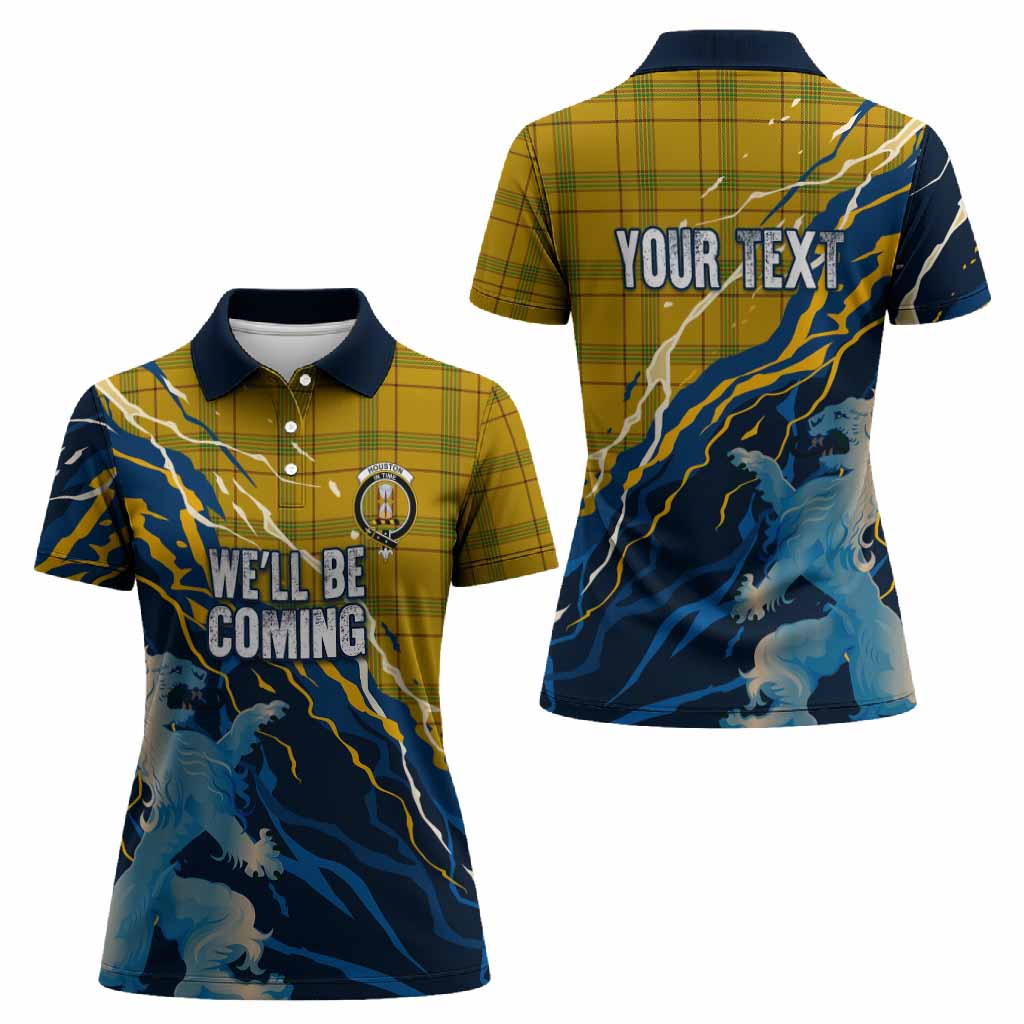 Houston Scotland Tartan Women Polo Shirt WC2026 Football - We'll Be Coming