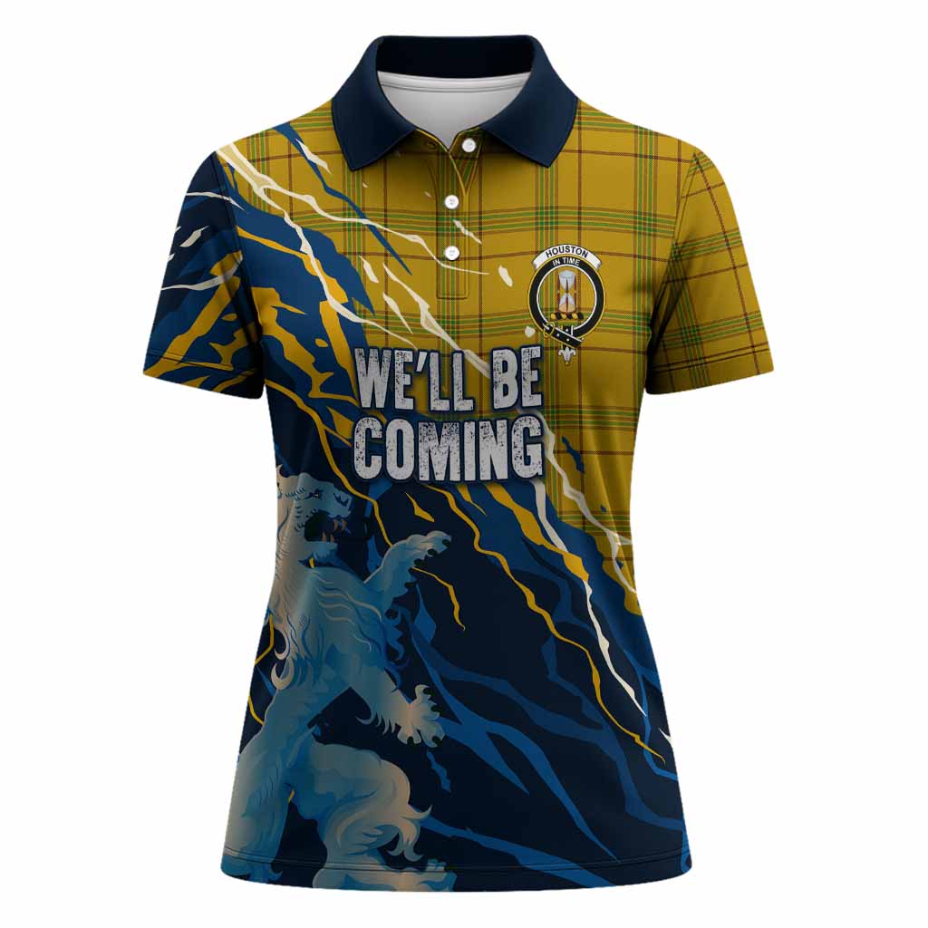 Houston Scotland Tartan Women Polo Shirt WC2026 Football - We'll Be Coming