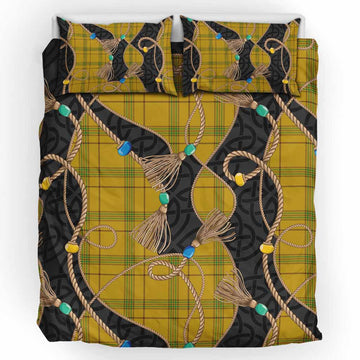 Houston Scottish Tartan Twisted Ropes Stylized Bedding Set UK Bedding Set UK King 91*87 inch - Tartan Vibes Clothing